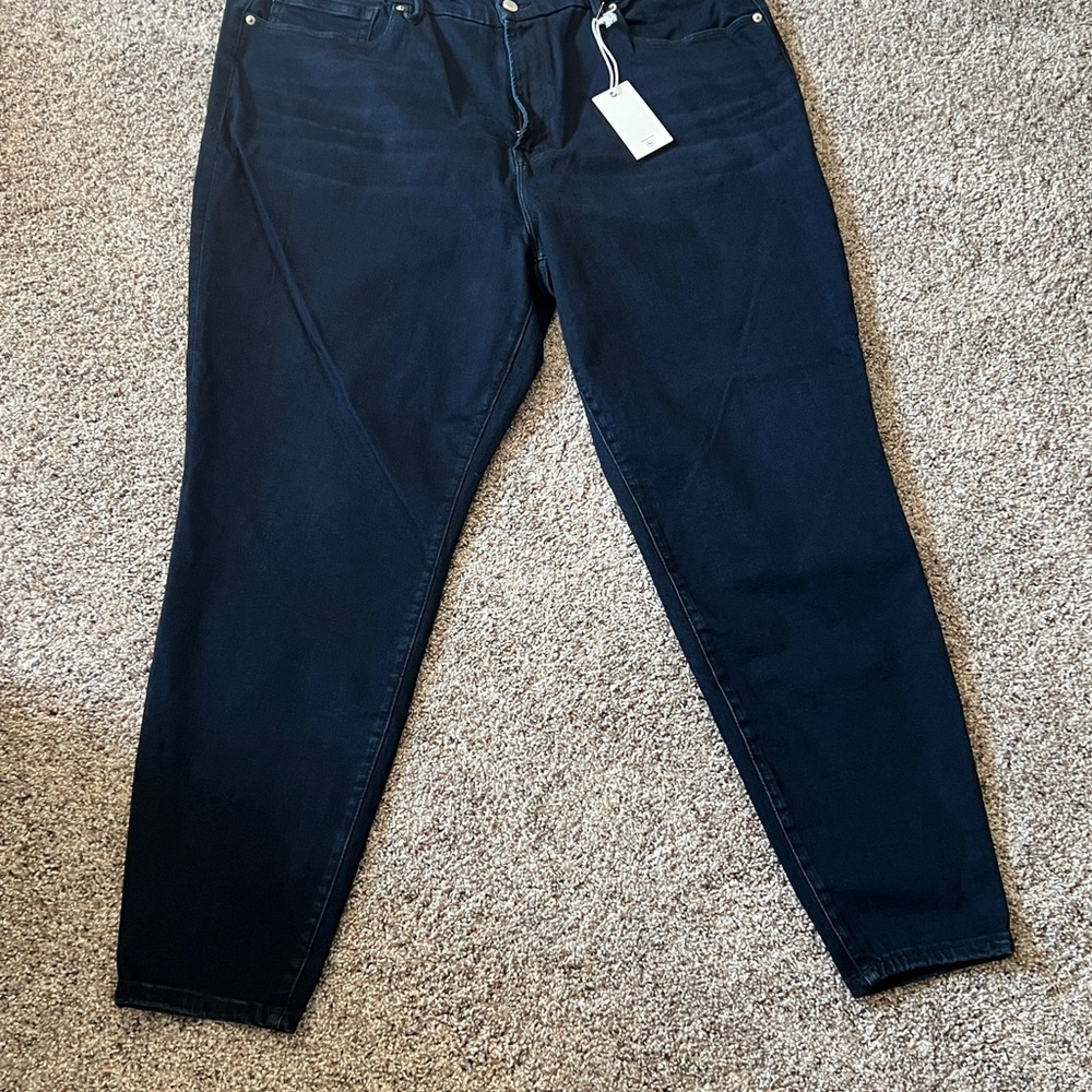NWT Good American women’s size 20-26 always fits good legs Skinny Jeans deep